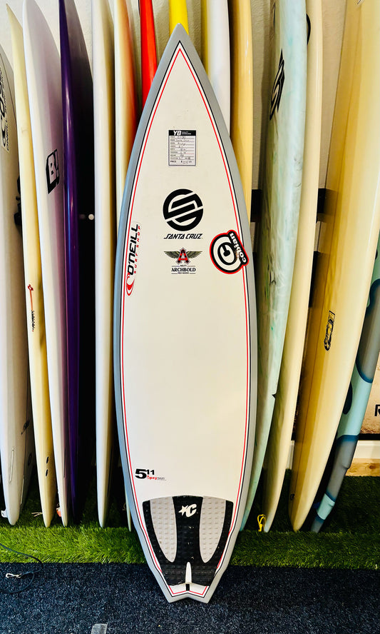 Santa Cruz Surfboards 5'11" 27L Archy Model Surfboard