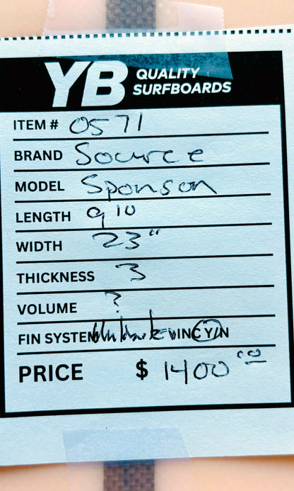Source 9'10" Sponson Model Longboard