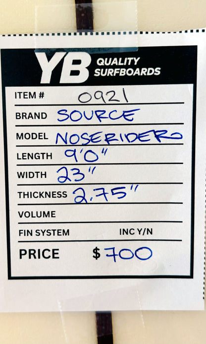 Source 9'0" Noserider Used Longboard
