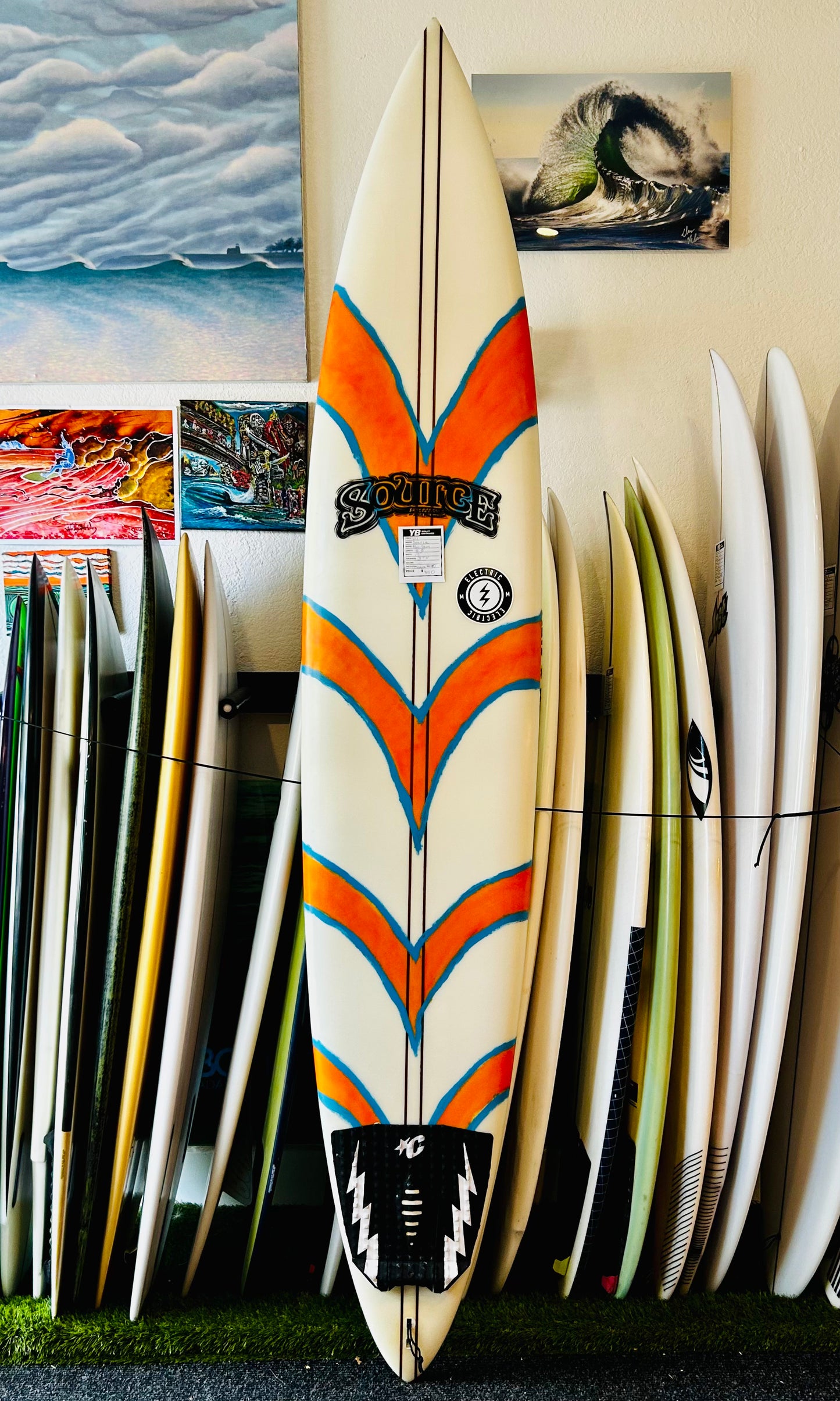 Source 8'8" Mini Gun Used Surfboard