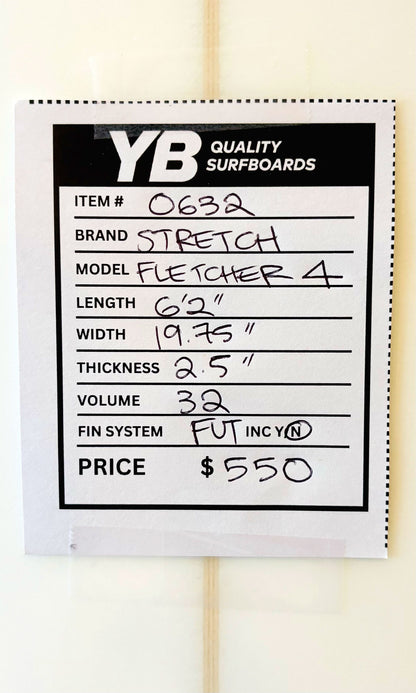 Stretch 6'2" 32L Fletcher Four Surfboard