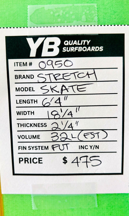 Stretch 6'4" 32L Skate Used Surfboard
