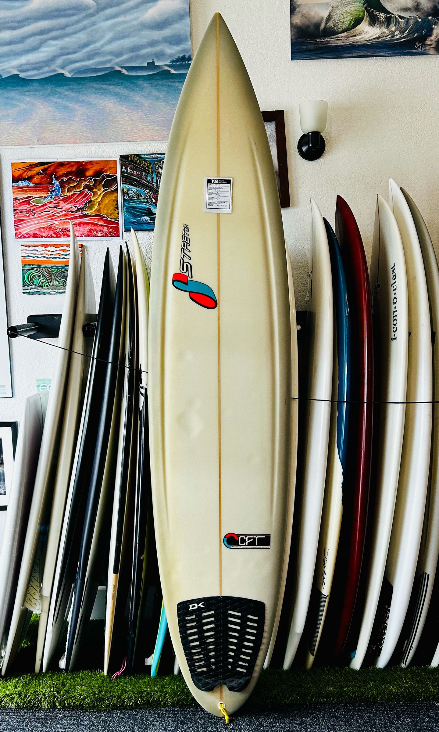 Stretch 7'6" 2x4 Gun Used Surfboard