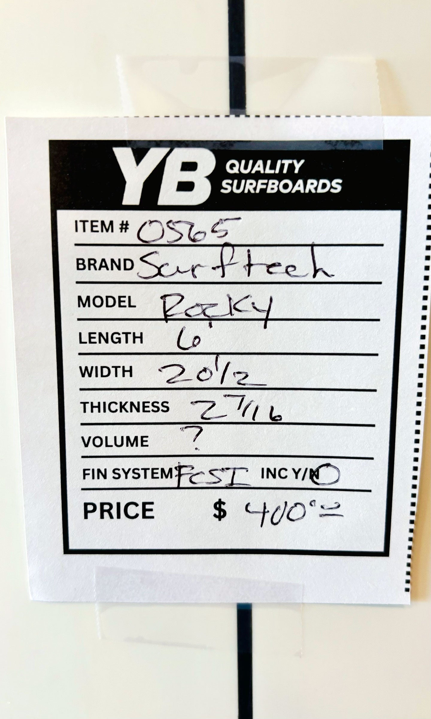 Surftech 6'0" 34L Matt Rockhold Model Surfboard