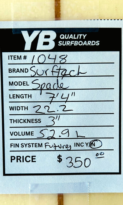 Surftech 7'4" 52.9L Spade Surfboard