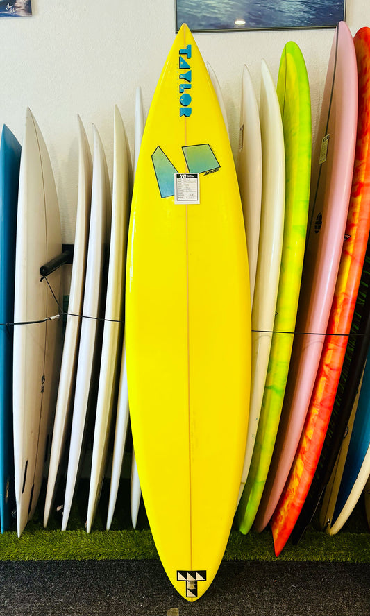 Pat Taylor 7'2" 90's Gun Used Surfboard