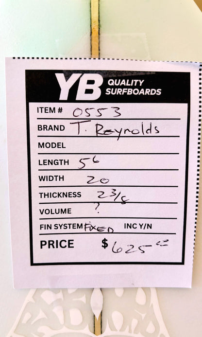 Travis Reynolds 5'6" 30L Surfboard