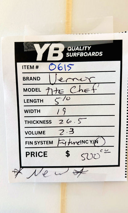 Vernor 5'10" 26.5L The Chef Surfboard