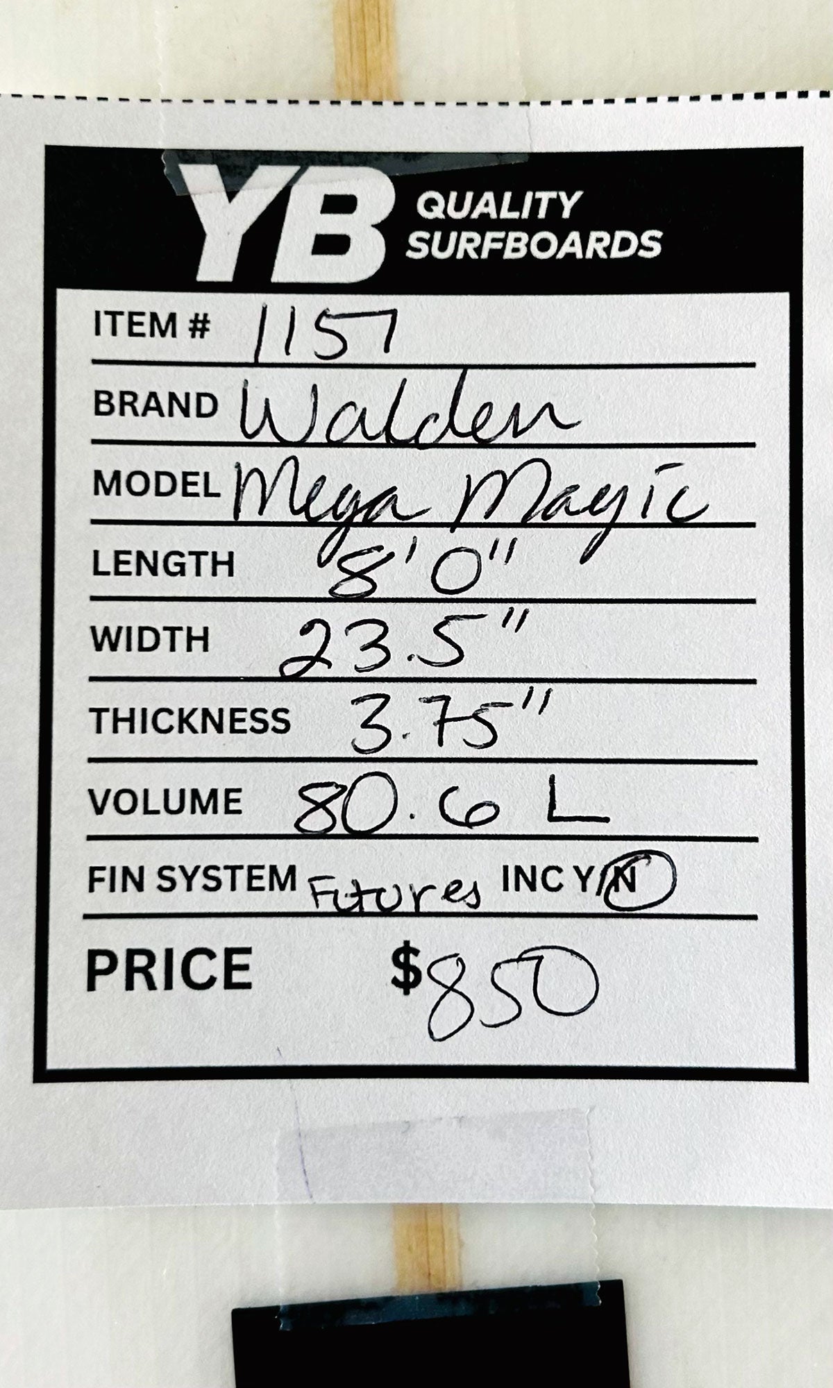 Walden 8'0" 80.6L Mega Magic Longboard