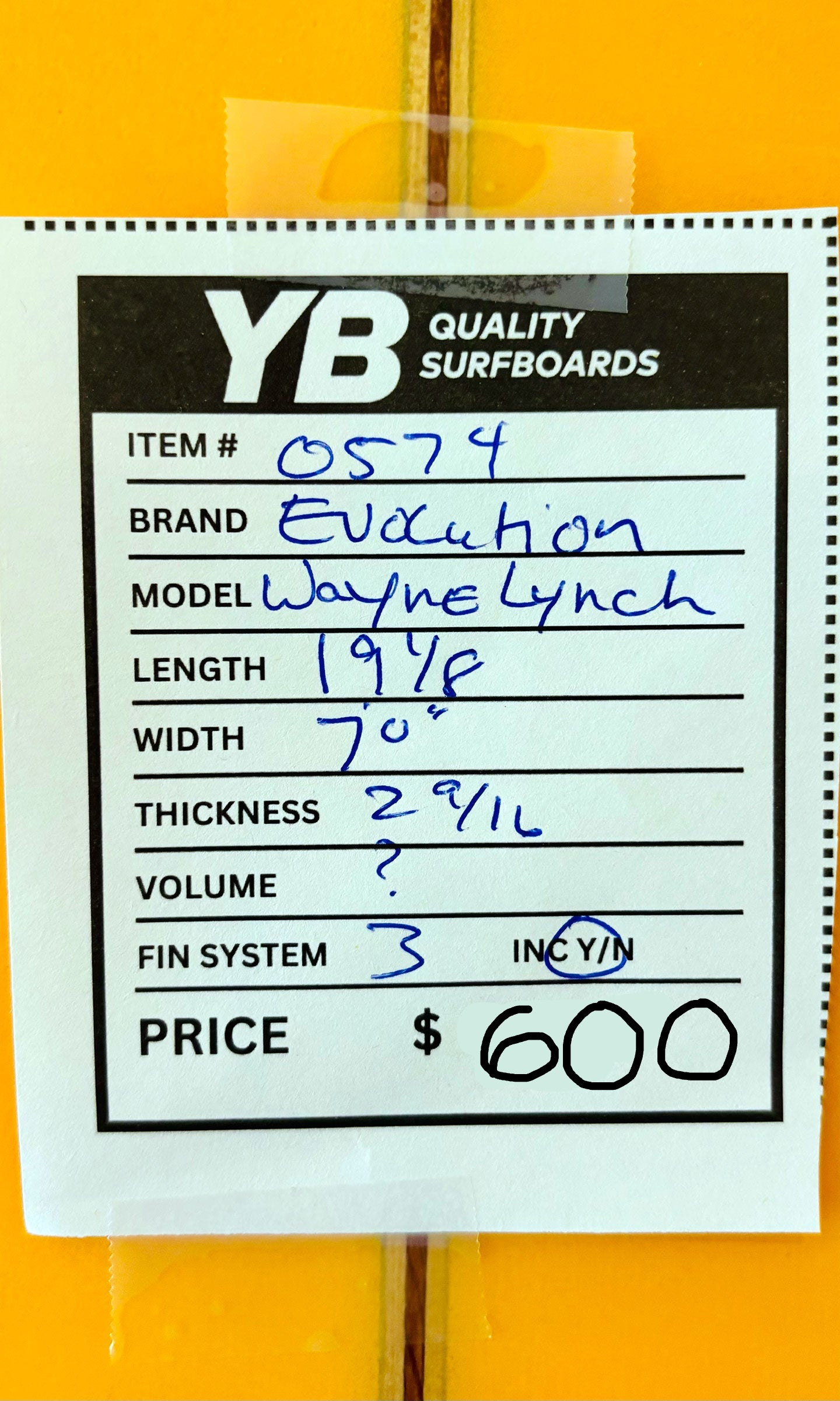 Evolution 7'0" Wayne Lynch Model Surfboard