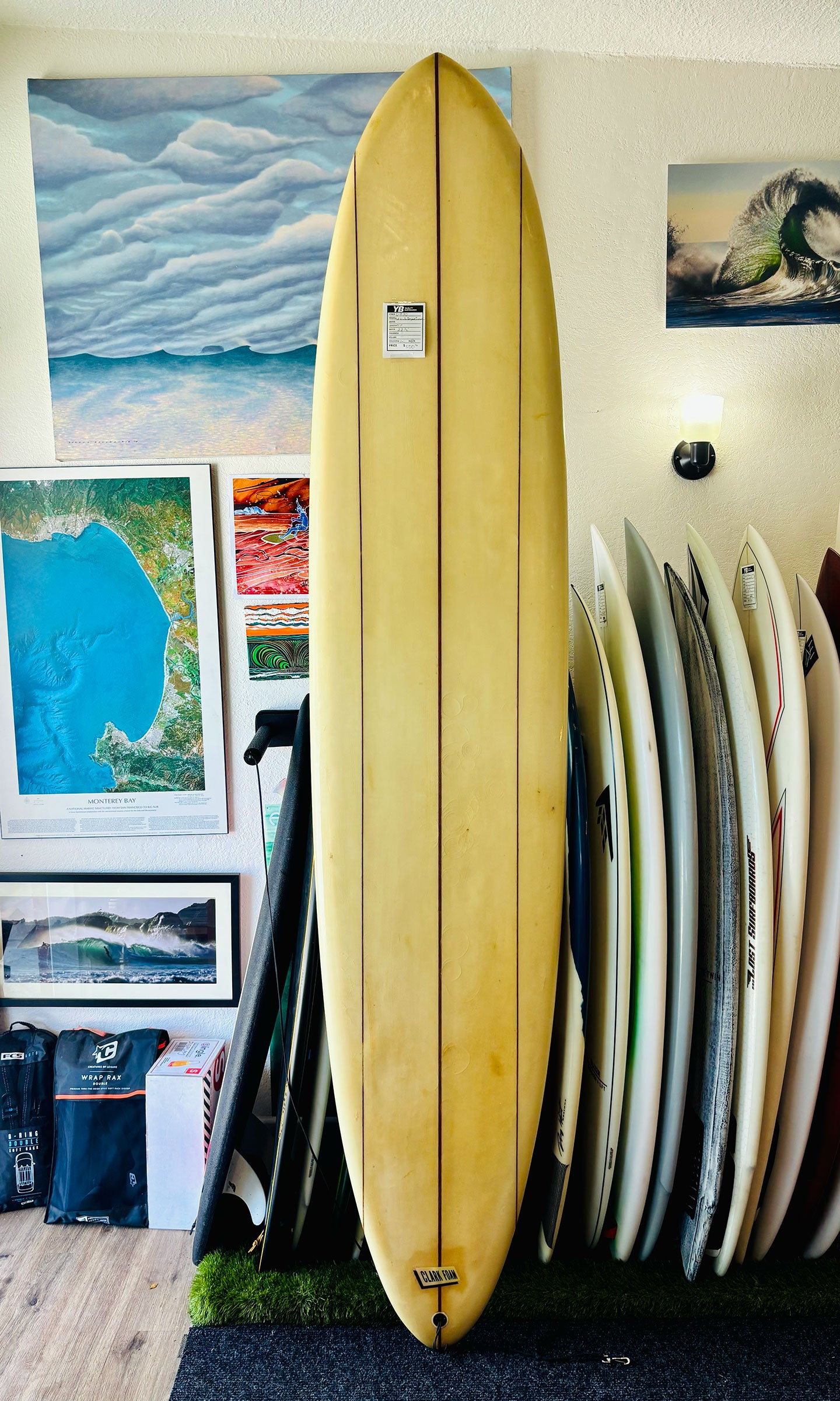 Rod Windle 9'1" Three Stringer Used Longboard