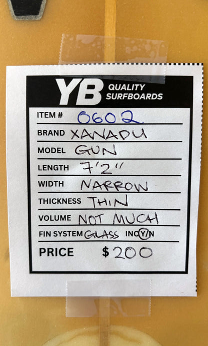 Xanadu 7'2" Gun Surfboard